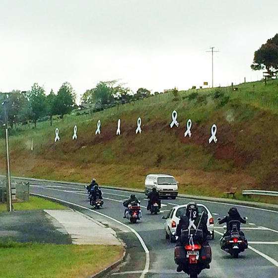 White Ribbon Sign