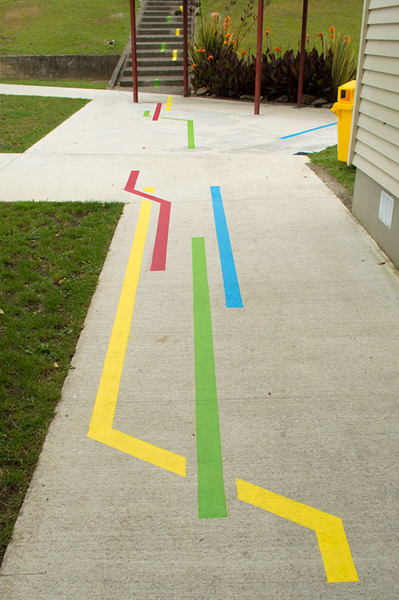 Colour coded path