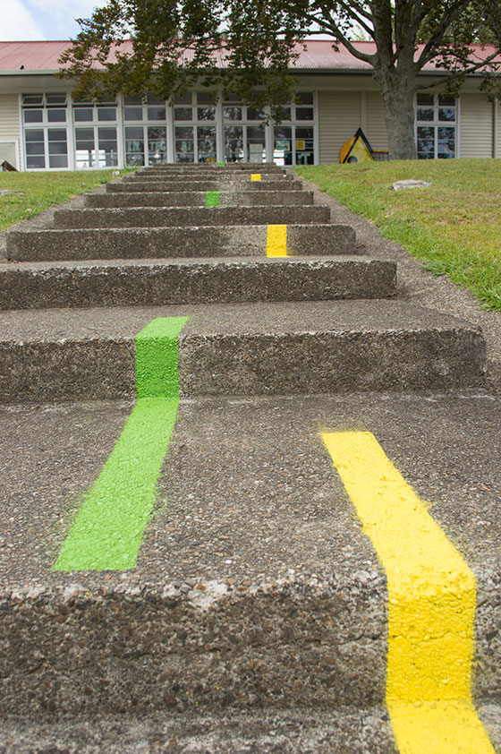 Colour coded path